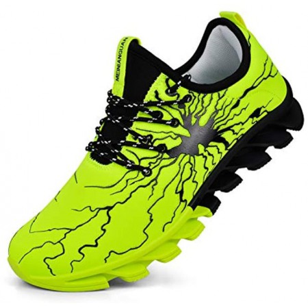 Men's Fashion Resistant Athletic Running Casual Walking Gym Workout Shoes Green
